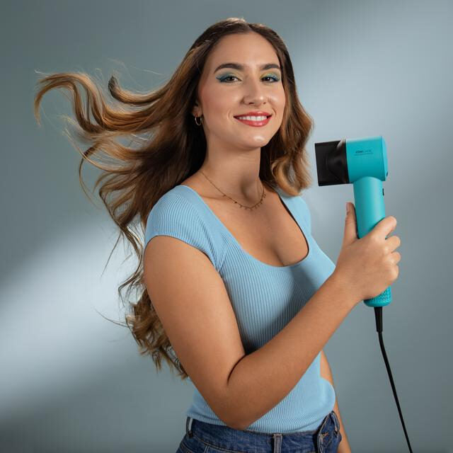 Cecotec IoniCare RockStar Style Asciugacapelli 1500 W Nero, Blu