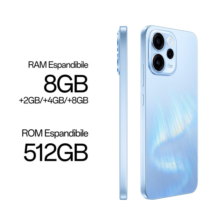 OPPO Reno15 FS Smartphone 5G Aurora Blue Box
