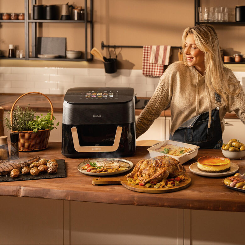 Cecotec Cecofry & Grill Smokin' 11000 Plus Singolo 11 L Indipendente 2900 W Friggitrice ad aria calda Nero