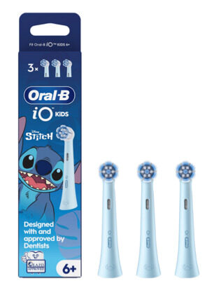 Oral-B Testine di Ricambio iO Kids Disney Stitch 6+ Extra Morbide 3 Pezzi