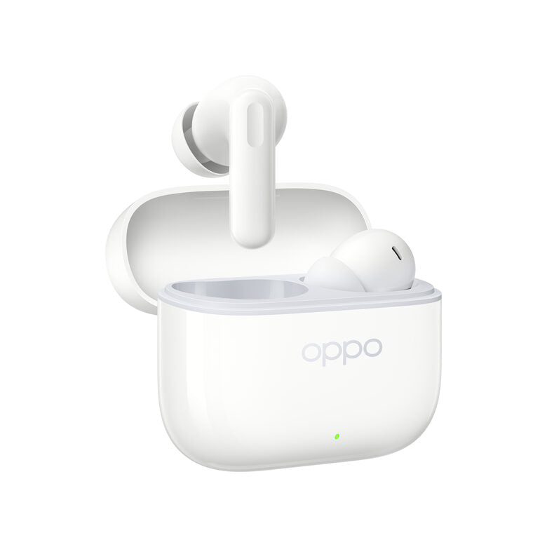OPPO Enco Buds3 Pro Auricolari True Wireless, 54h di Autonomia, Driver Dinamico da 12.4mm, Bluetooth 5.4, Controlli Touch, Cancellazione del rumore passiva, Android e iOS, IP55, [Versione Italiana], Glaze White