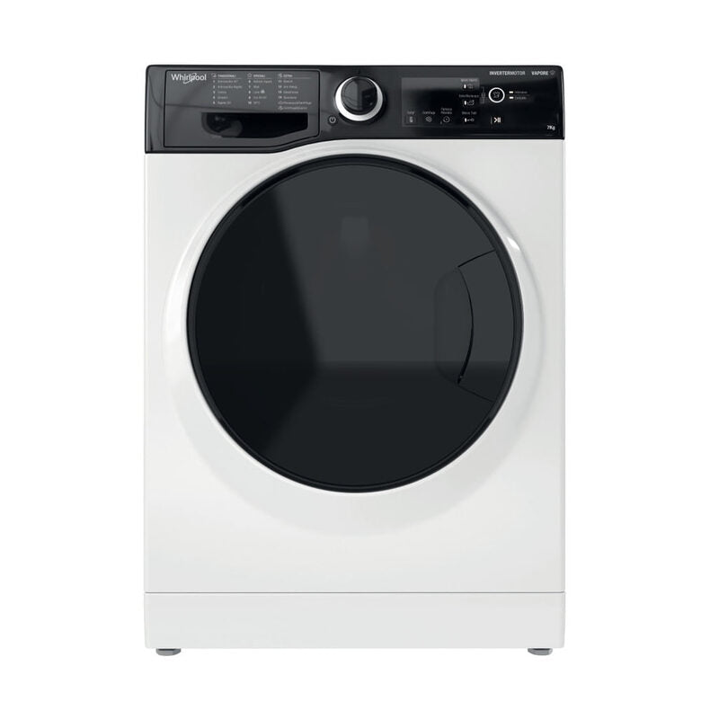 Whirlpool WSB 725 D IT Lavatrice Slim A Libera Installazione 7 Kg, 1200 Giri, Tecnologia 6° Senso, Igiene Vapore, Refresh Vapore, Classe B, Bianco