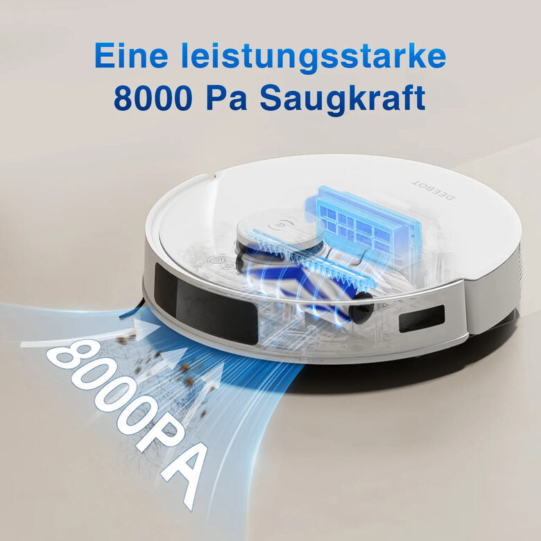 Ecovacs DEEBOT N20 Aspirapolvere Robot 0,4 L Senza sacchetto Bianco