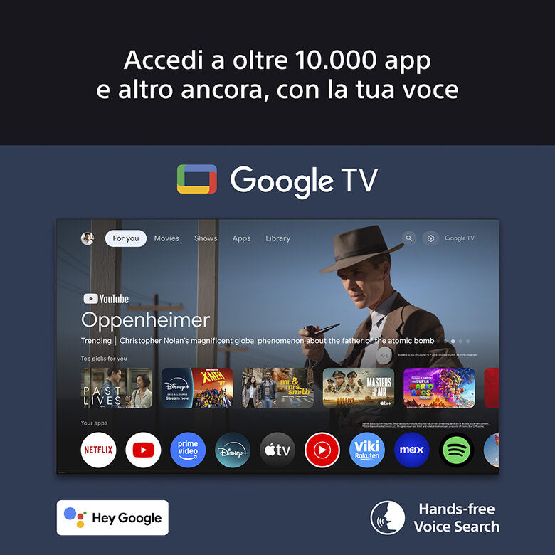 Sony Bravia 8 K-55XR8M2 Televisione 55" 4K Ultra HD Smart TV Wi-Fi Nero