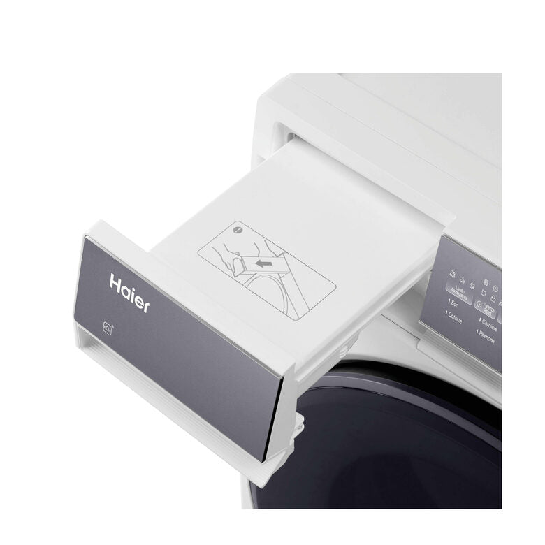 Haier HD80-C367TU1-IT asciugatrice Libera installazione Caricamento frontale 8 kg Bianco