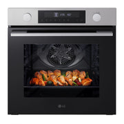 LG Forno 72L Classe A | 11 modalità di cottura, Frittura ad aria, Modalità pizza, Lievitazione, Pulizia pirolitica | Acciaio