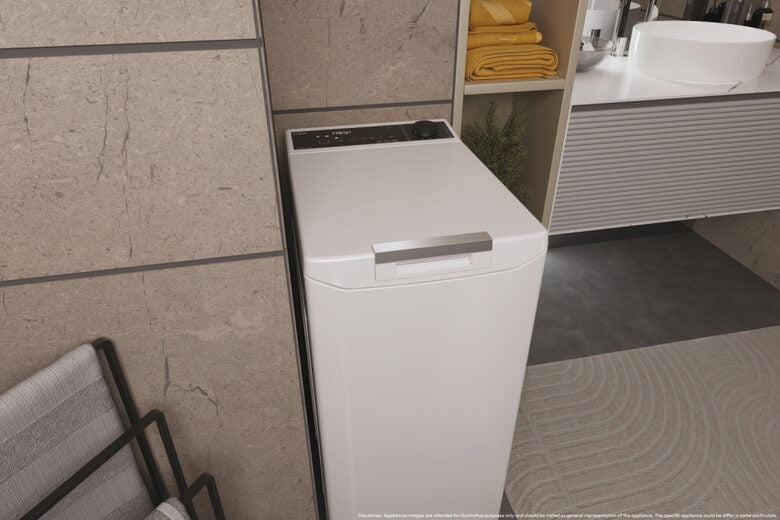 Haier THASN286TM5-S T Series 7 Lavatrice A Libera Installazione Carica Dall'alto 8 Kg, 1200 Giri, Classe A, Bianco, Inverter, Vapore, Wi-fi