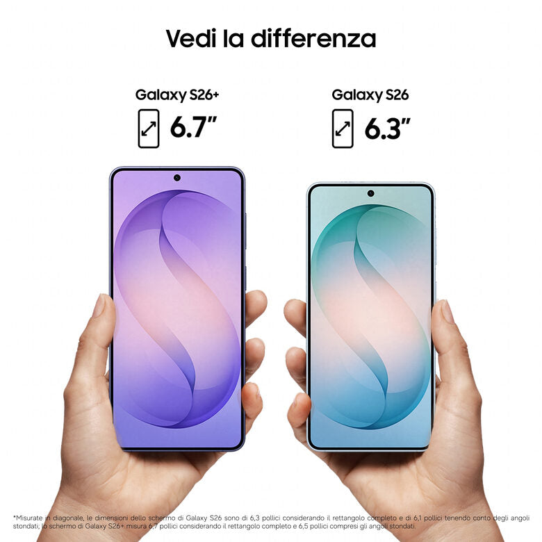Samsung Galaxy S26+ Smartphone AI, 256GB, Processore avanzato, Assistente Foto, Creative Studio, Camera 50 MP, 4900 mAh, Black