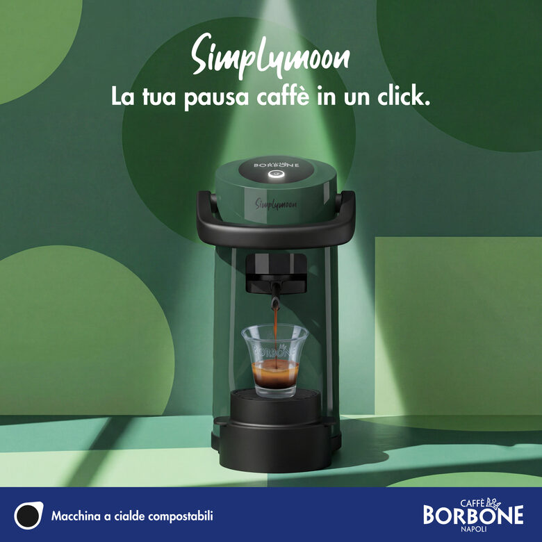 Caffè Borbone Macchina da Caffè a Cialde Simplymoon Verde ESE 44 mm 15 bar 0,9 L 650 W