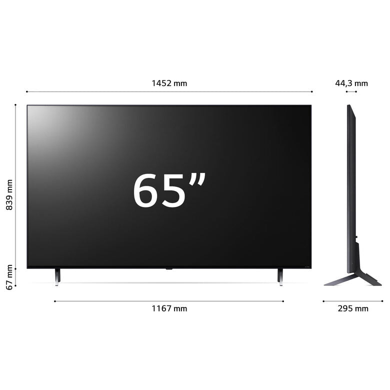 LG QNED 65'' Serie QNED75 65QNED756RA, TV 4K, 4 HDMI, SMART TV