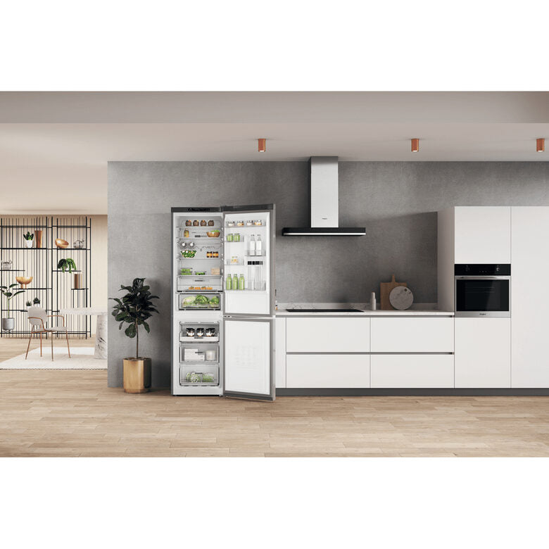 Whirlpool W7X 93A OX frigorifero con congelatore Libera installazione 367 L D Acciaio inossidabile
