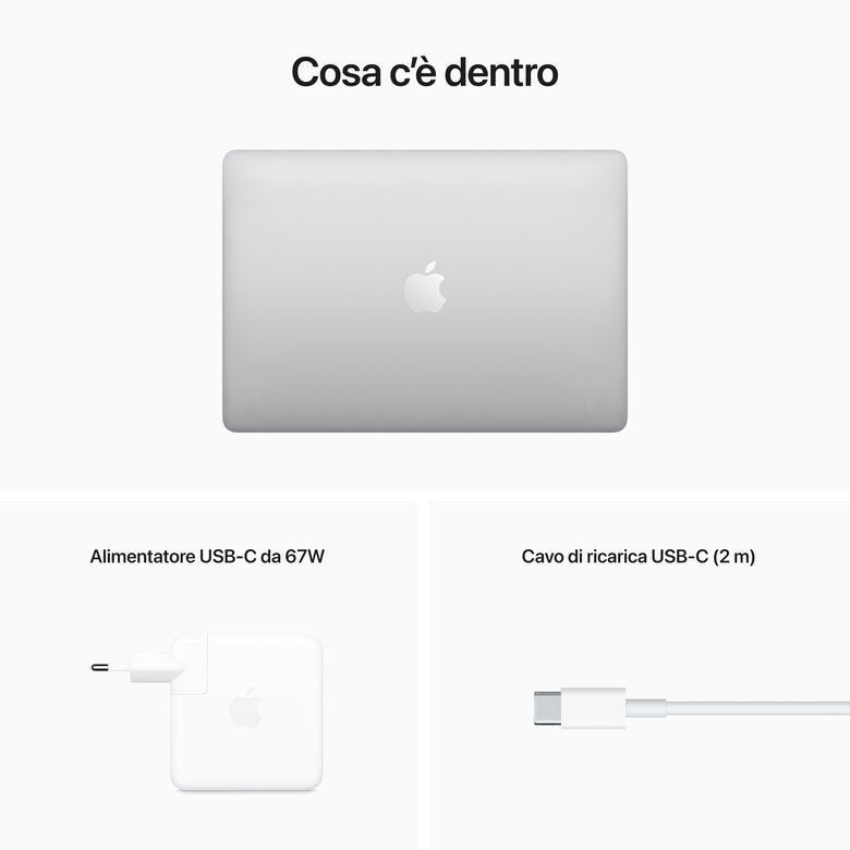 Apple MacBook Pro 13" M2 8-core CPU 10-core GPU 512GB SSD - Argento