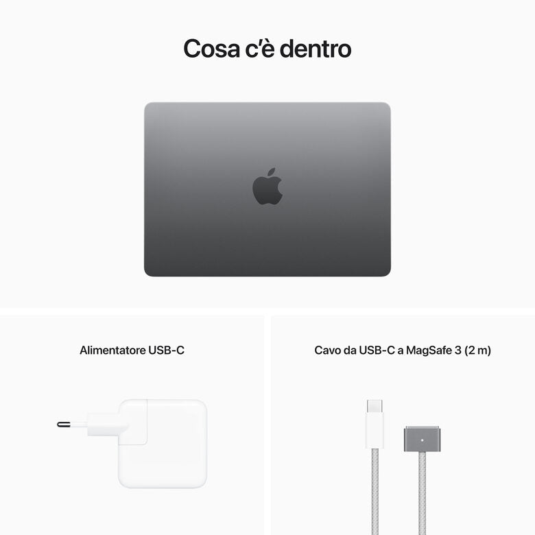 Apple MacBook Air M2 8-core CPU 10-core GPU 512GB SSD - Grigio siderale