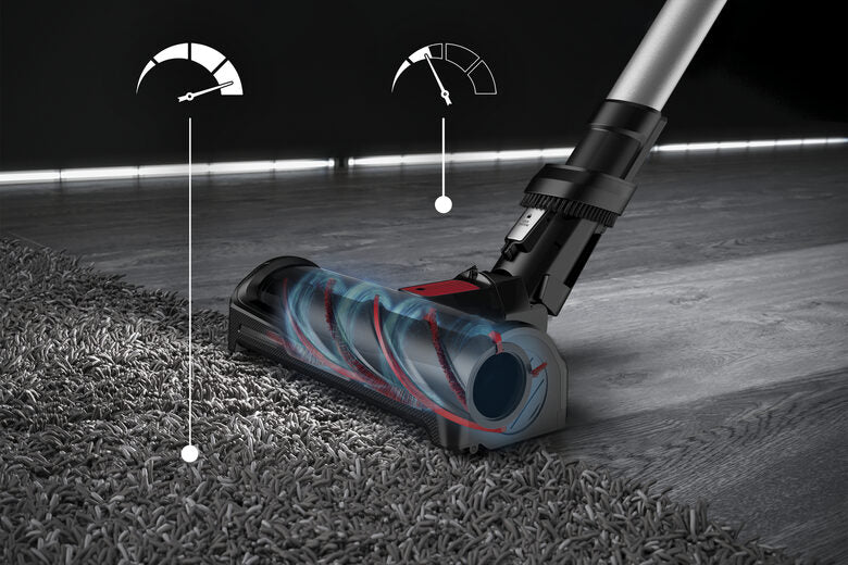 Rowenta X-Force Flex 12.60 RH98A7WO aspirapolvere senza filo Rosso, Grigio Senza sacchetto