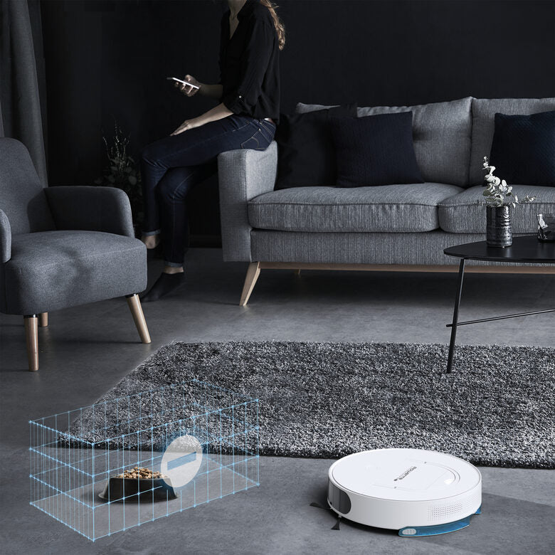 Rowenta X-Plorer RR9077WH Aspirapolvere Robot 0,5 L Senza sacchetto Bianco