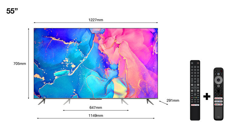 TCL Serie C63 QLED 55" 55C635 audio Onkyo Google TV