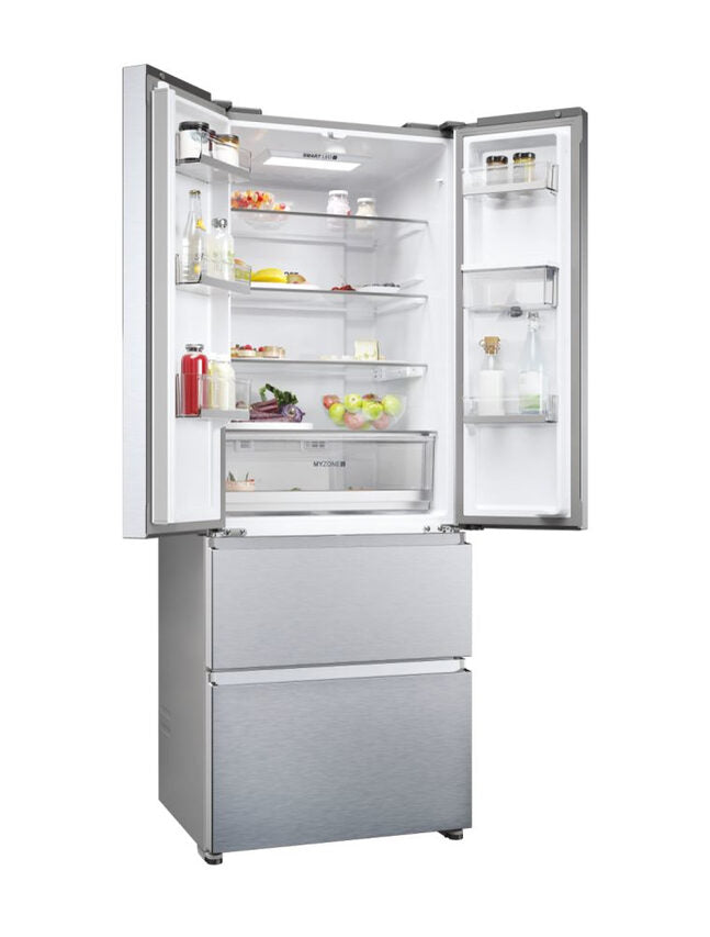Haier FD 70 Serie 5 HFR5719EWMG frigorifero side-by-side Libera installazione 444 L E Argento