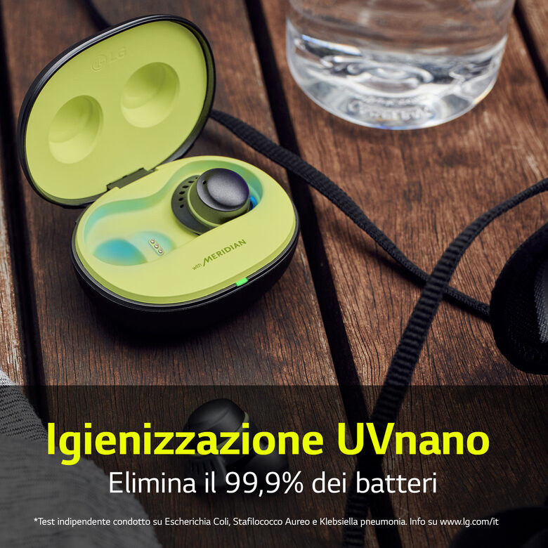 LG TONE Free TF8 Cuffie Bluetooth per lo sport, IP67, Plug & Wireless