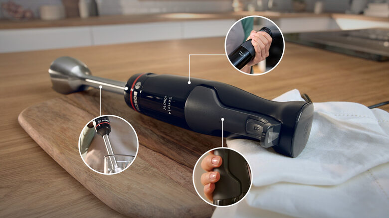 Bosch Serie 4 MSM4B610 frullatore 0,6 L Frullatore ad immersione 1000 W Antracite, Nero