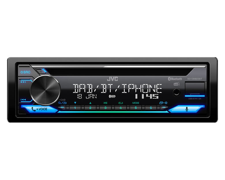 JVC KD-DB922BT Nero 200 W Bluetooth