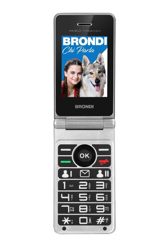 Brondi Amico Prezioso 4,5 cm (1.77") Nero, Metallico Telefono cellulare basico