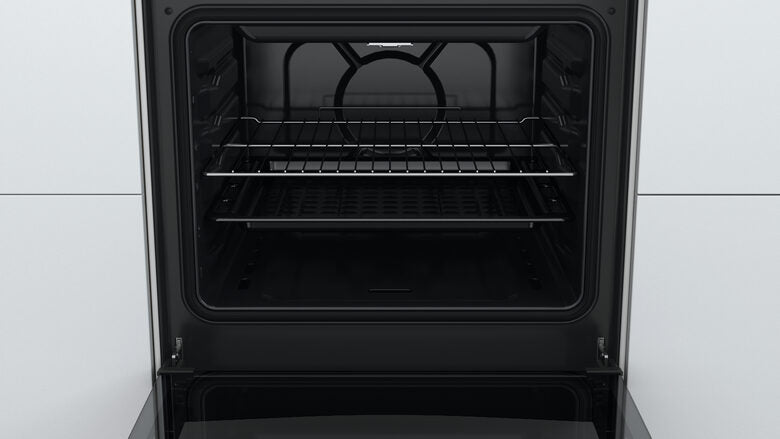 Indesit IS67G1KMW/E Cucina Gas Nero, Bianco A+
