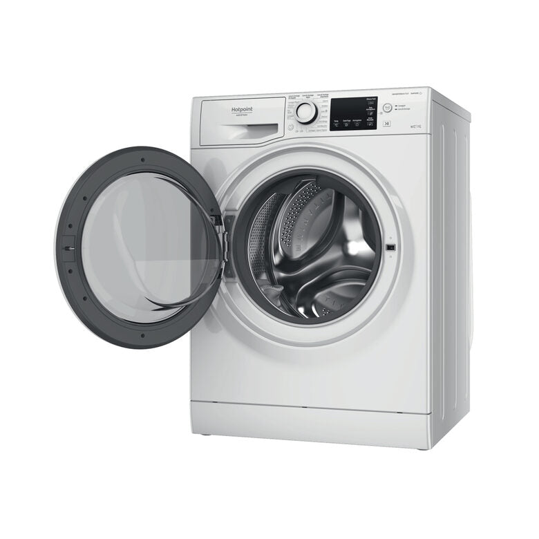 Hotpoint NDB 10736 WA IT lavasciuga Libera installazione Caricamento frontale Bianco D