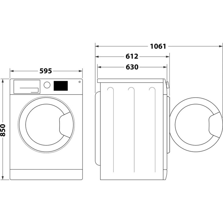 Indesit BWE 91486X WS IT lavatrice Caricamento frontale 9 kg 1400 Giri/min A Bianco