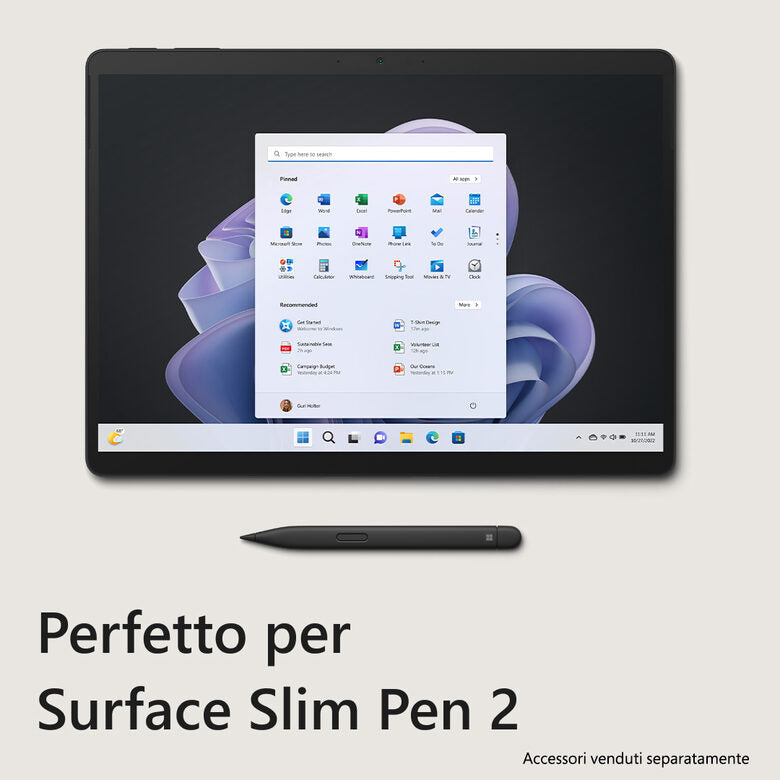 Microsoft Surface Pro 9 256 GB 33 cm (13") Intel® Core™ i5 8 GB Wi-Fi 6E (802.11ax) Windows 11 Home Grafite