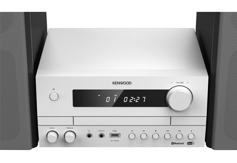 Kenwood M-822DAB Microsistema audio per la casa 50 W Nero, Bianco