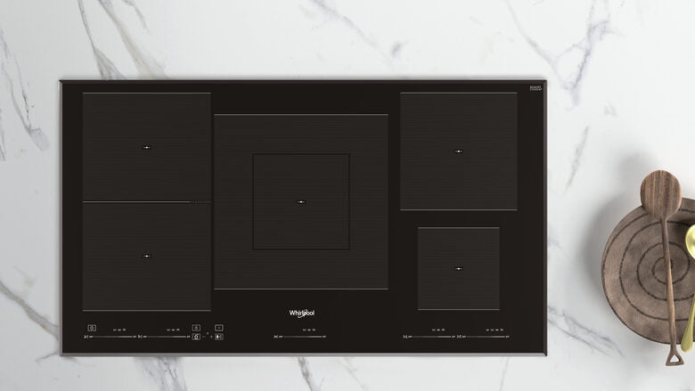 Whirlpool WT 1090 BA Nero Da incasso 90 cm Piano cottura a induzione 5 Fornello(i)