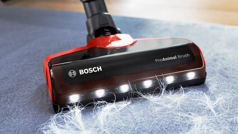 Bosch BCS711PET scopa elettrica Batteria Secco Senza sacchetto 0,3 L Nero, Rosso 3 Ah