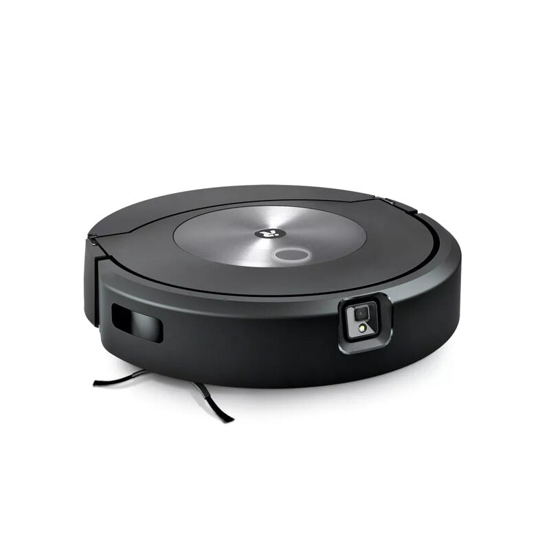 iRobot Roomba Combo j7+ Aspirapolvere Robot Senza sacchetto Nero, Acciaio inossidabile