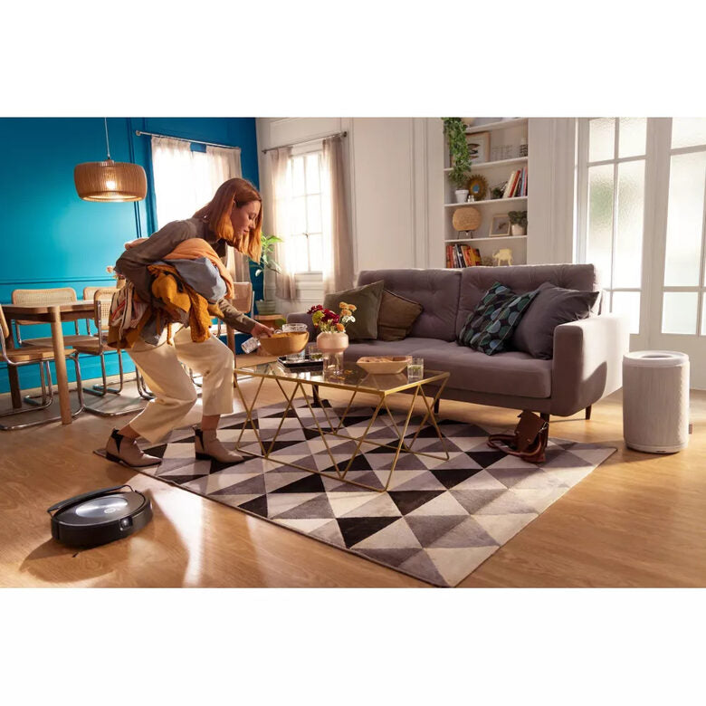 iRobot Roomba Combo j7+ Aspirapolvere Robot Senza sacchetto Nero, Acciaio inossidabile