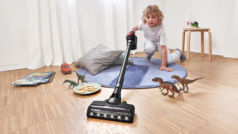 Bosch Serie 8 BCS82PWR25 aspirapolvere senza filo Nero, Rosso Senza sacchetto