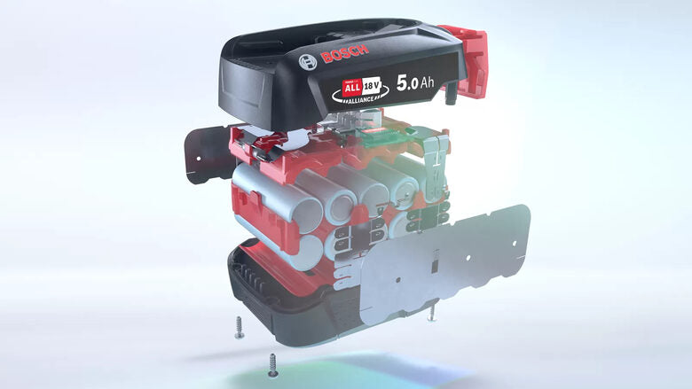 Bosch Serie 8 BCS82PWR25 aspirapolvere senza filo Nero, Rosso Senza sacchetto