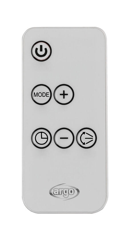 Argoclima Homer Interno Nero, Bianco 2000 W Riscaldatore ambiente elettrico con ventilatore