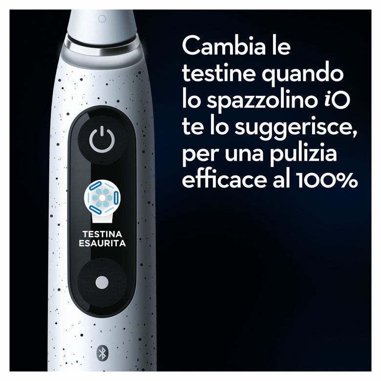 Oral-B iO Spazzolino Elettrico Ricaricabile 10 Bianco,1 Testina, 1 Custodia Da Viaggio ricaricabile, 1 Caricatore Sense