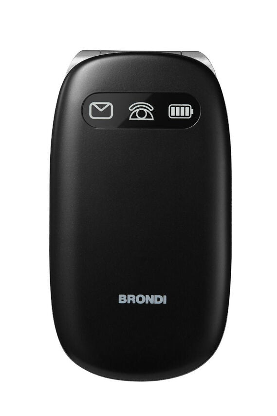 Brondi Amico Comfort 7,11 cm (2.8") Nero, Argento Telefono per anziani