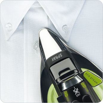 Rowenta DW6010 ferro da stiro Ferro da stiro a secco e a vapore Piastra Microsteam 400 2400 W Nero, Verde