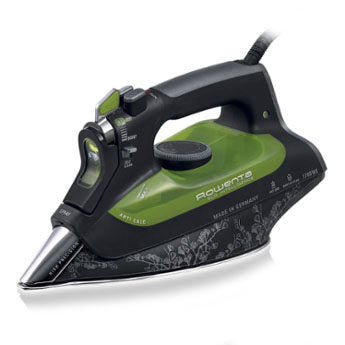 Rowenta DW6010 ferro da stiro Ferro da stiro a secco e a vapore Piastra Microsteam 400 2400 W Nero, Verde