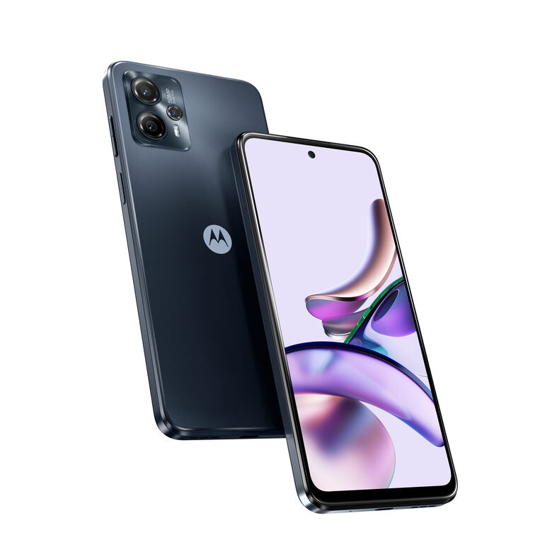 Motorola moto g13 (tripla fotocamera 50 MP, batteria 5000 mAH, Dolby Atmos Stereo Speakers, 4/128 GB espandibile, Display 6.53" 90Hz, NFC, Dual SIM, Android 13, cover inclusa