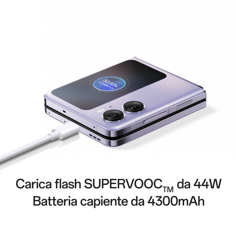 OPPO Find N2 Flip 17,3 cm (6.8") Doppia SIM Android 13 5G USB tipo-C 8 GB 256 GB 4300 mAh Porpora