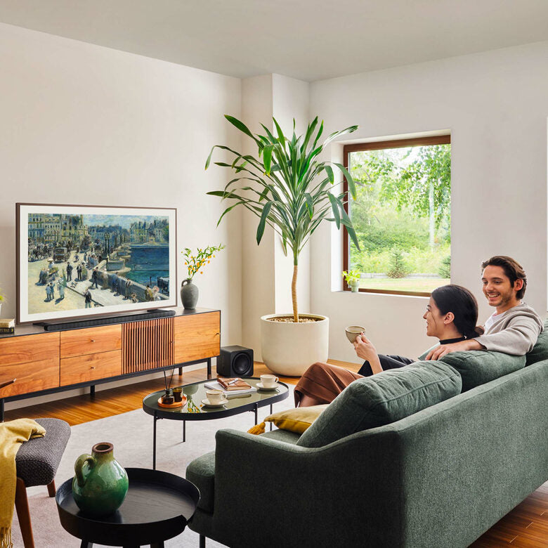 Samsung QE85LS03DAUXZT Televisione Smart TV 85 Pollici Qled 4K The Frame Black Matte Display Processore Quantum 4K Modern Frame Design Dolby Atmos