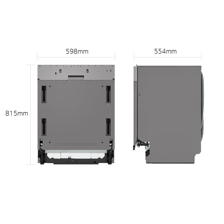 LG QuadWash DB375TXSW Lavastoviglie a scomparsa totale Classe A 14 coperti Vapore Wi-Fi