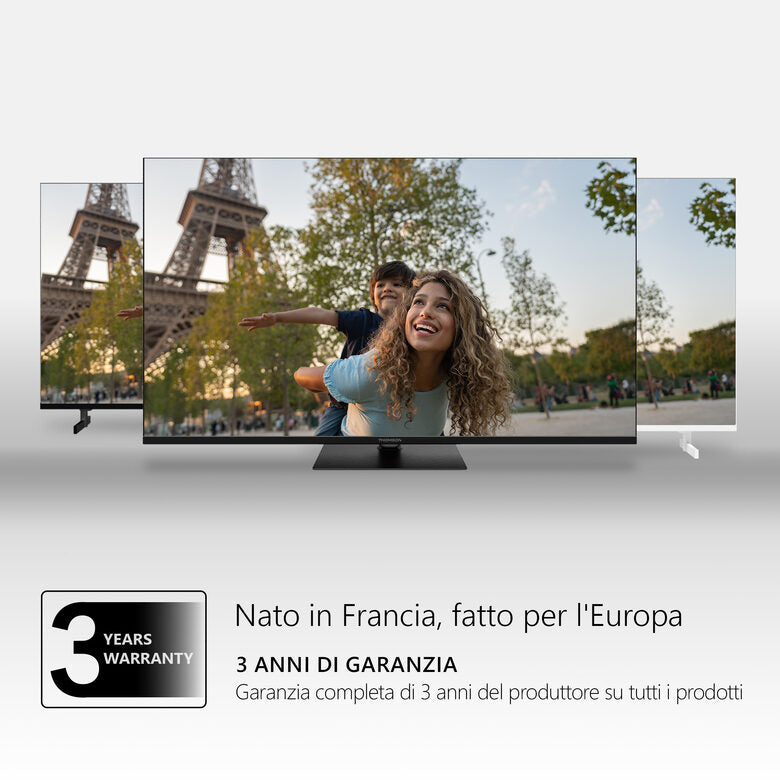 Thomson Go TV portatile 32 pollici bianco Smart TV Android batteria integrata 32HA4M44