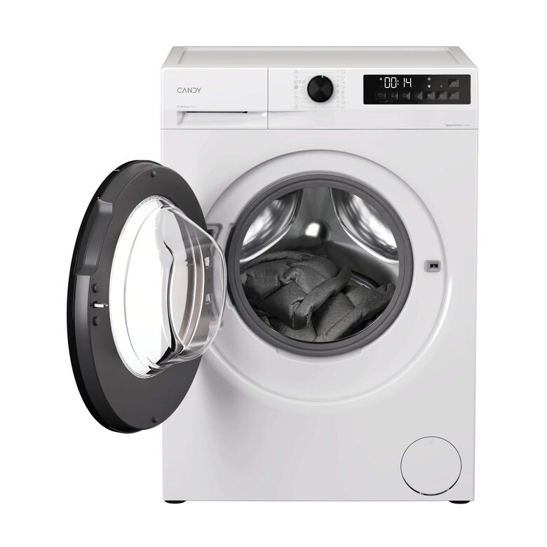 Candy ProWash 300, Lavasciuga Slim 8+5 KG, 10% più efficente della classe A, 1400 giri, Bianco, Inverter, Fresh Vapor, GWD 485SG6-S