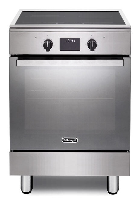 De’Longhi DMX 64 INL TC2 cucina A Elettrico Piano cottura a induzione Nero, Acciaio inox
