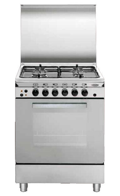 Glem Gas Unica U55BIF2 Cucina e Forno a Gas Acciaio inossidabile