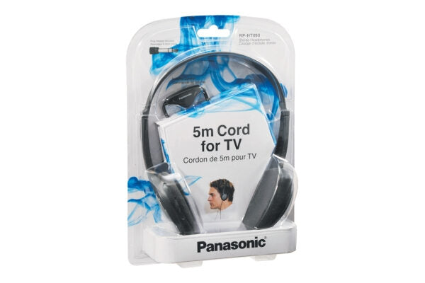 Panasonic RP-HT090E Cablato Cuffie A Padiglione MUSICA Nero, Grigio
